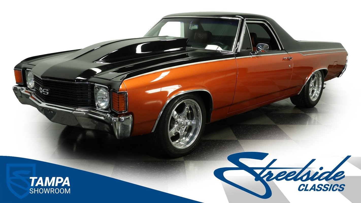 Chevrolet-El-Camino-1972-Pickup-Truck-Black