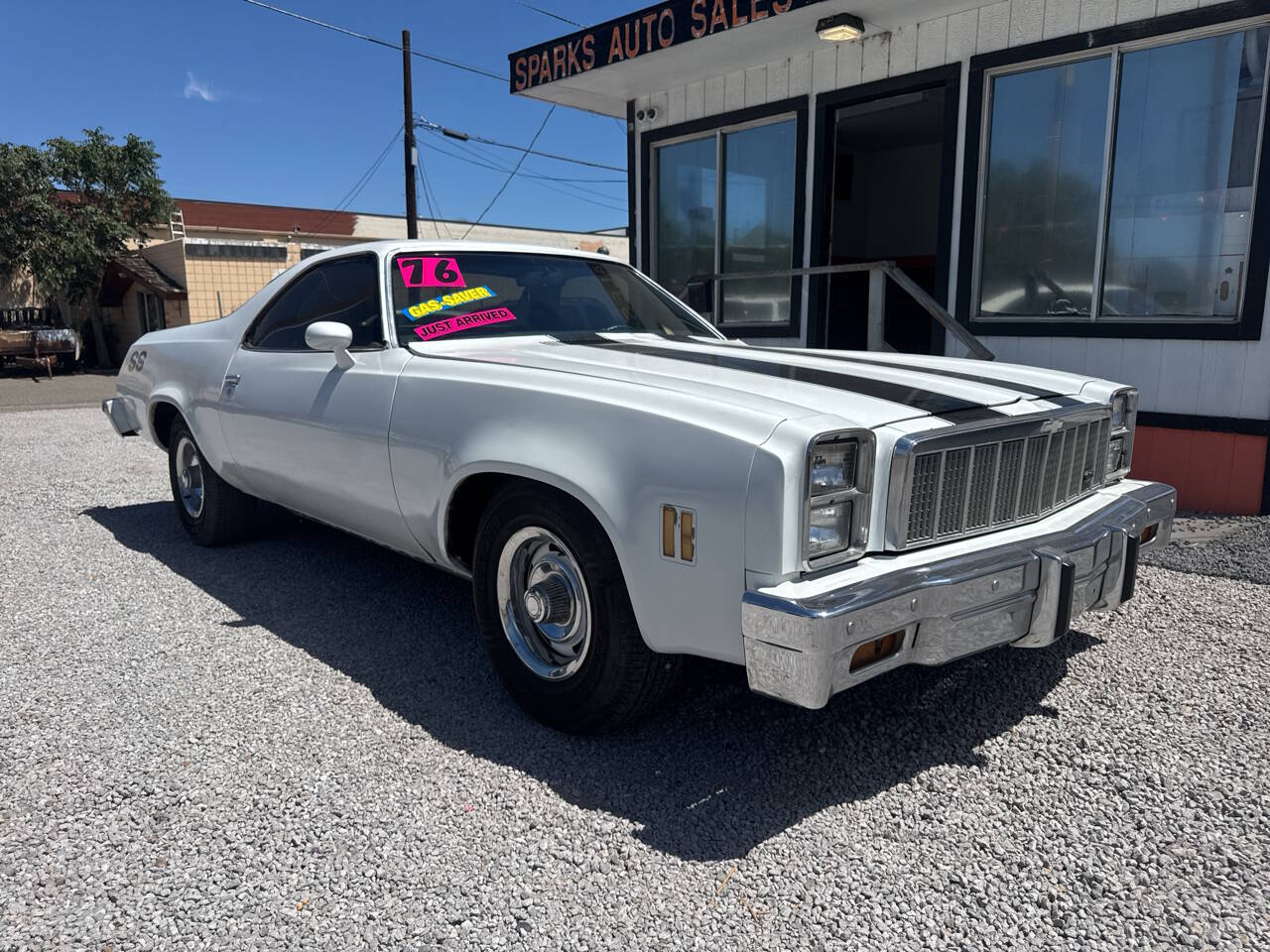 Chevrolet-El-camino-1976-White-Black