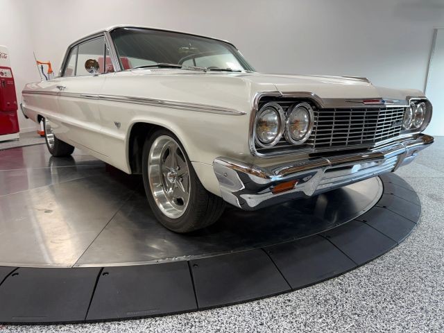 Chevrolet-Impala-1964-White-Blue