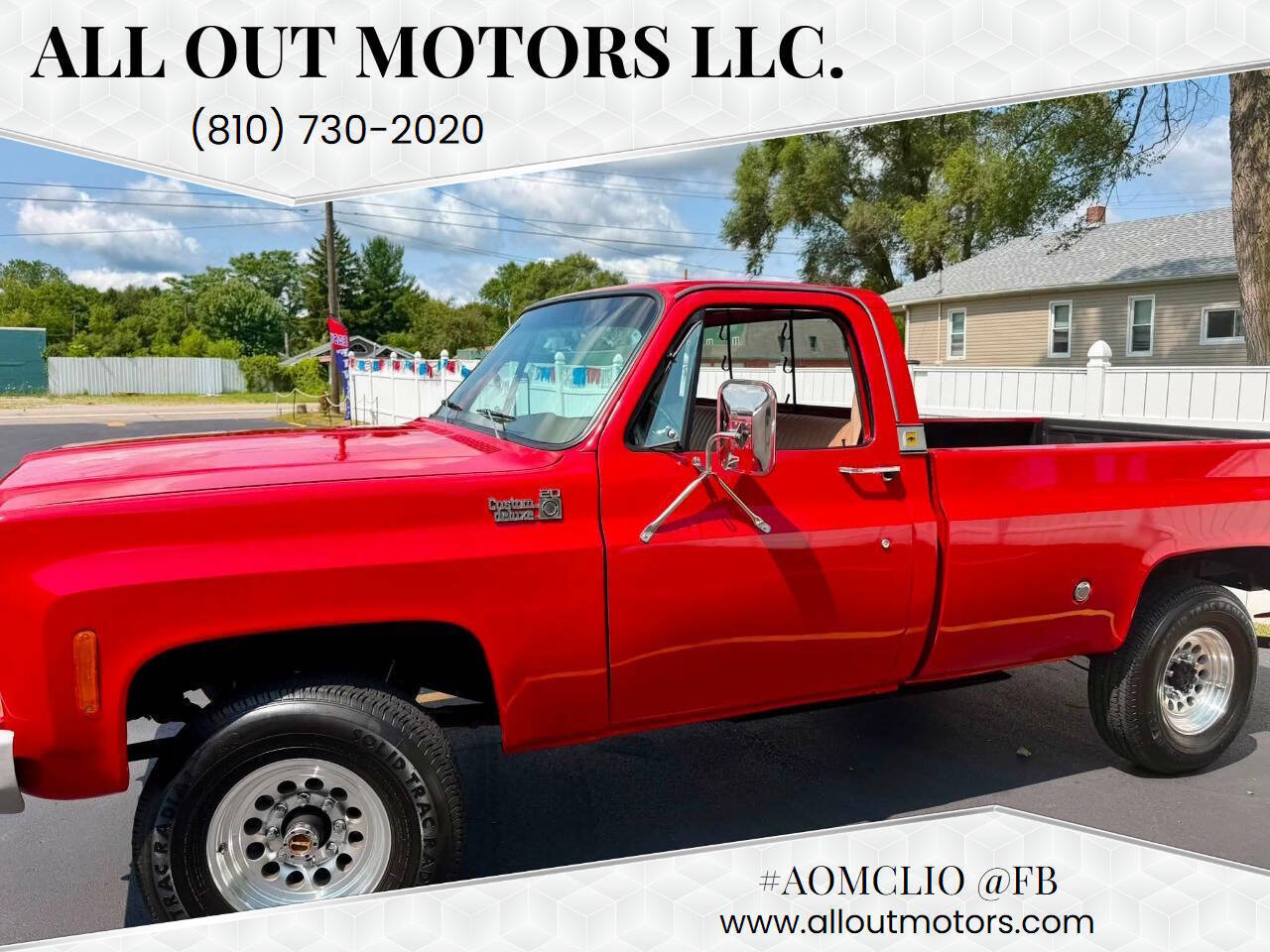 Chevrolet-Silverado-1500hd-classic-1977-Red-Tan