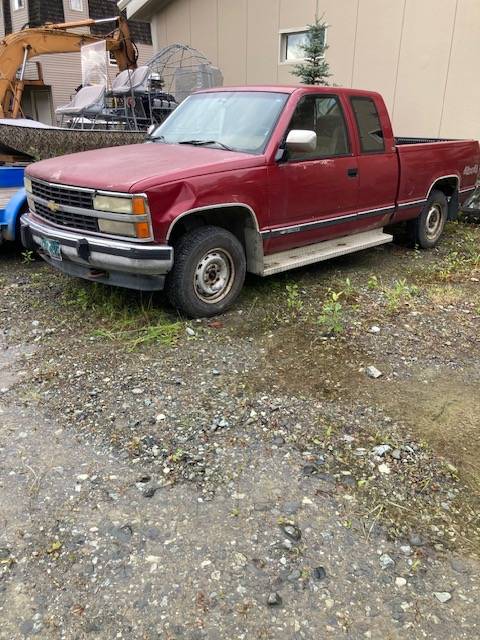 Chevrolet-Silverado-1991-red