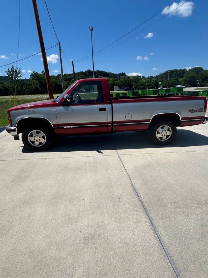 Chevrolet-Silverado-k1500-1992-red