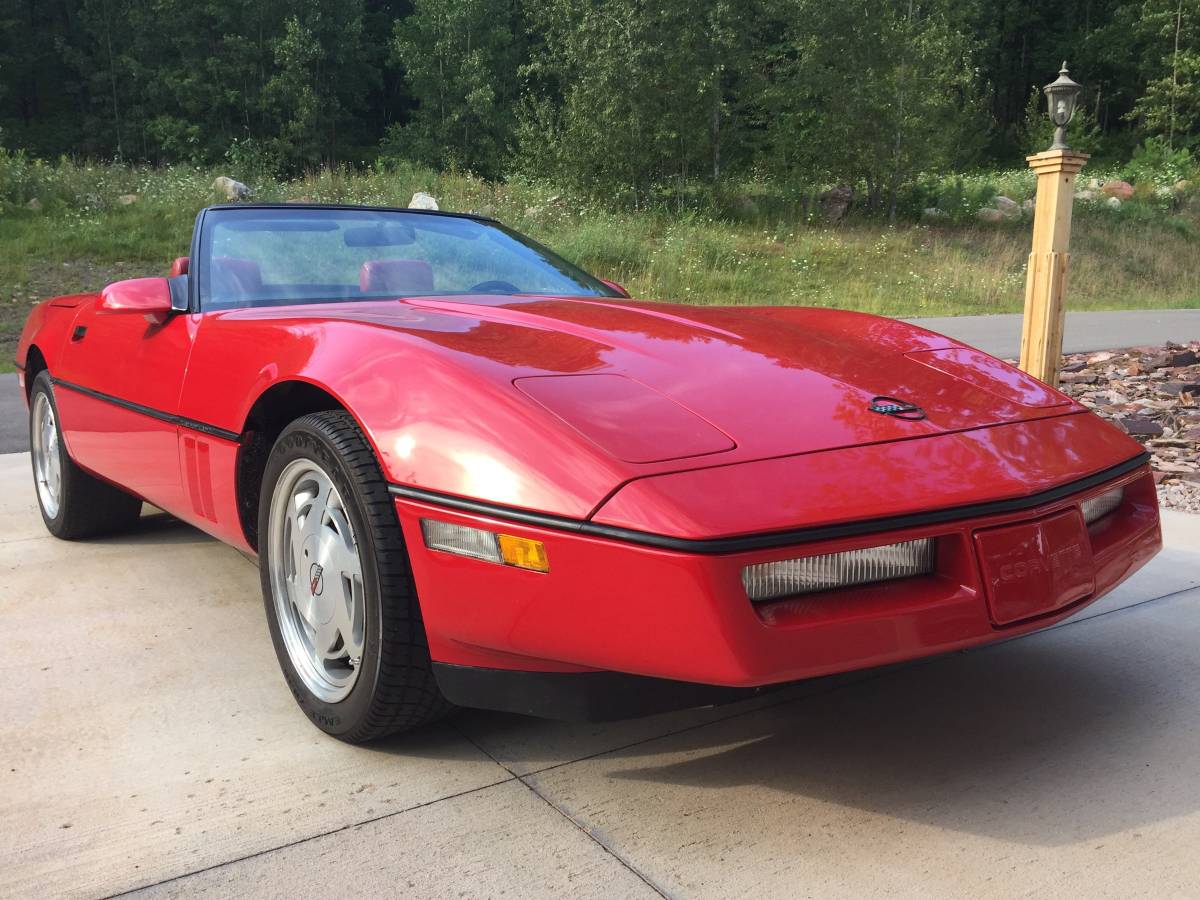 Corvette-convertible-1989-Red