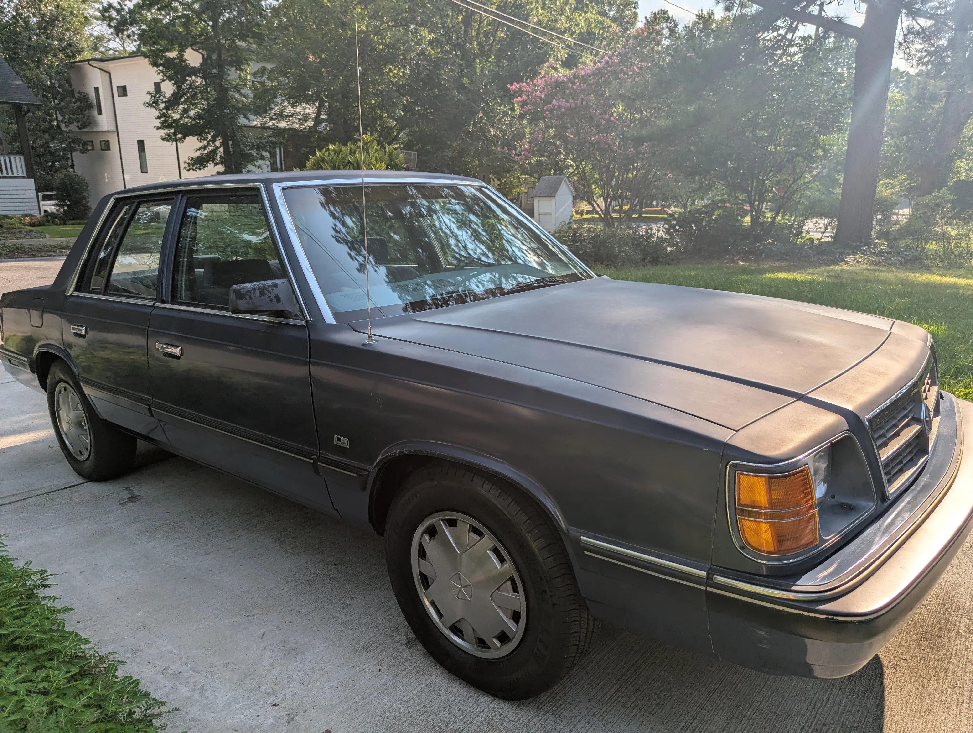 Dodge-Aries-le-sedan-1989-Blue-Gray