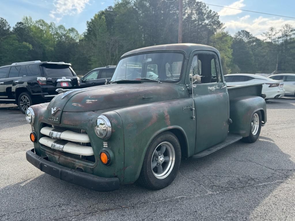 Dodge-C3-5-window-Pick-Up-Truck-440-V8-aluminum-heads-patina-fatman-1955-Black Dodge C3 5 window Pick Up Truck 440 V8