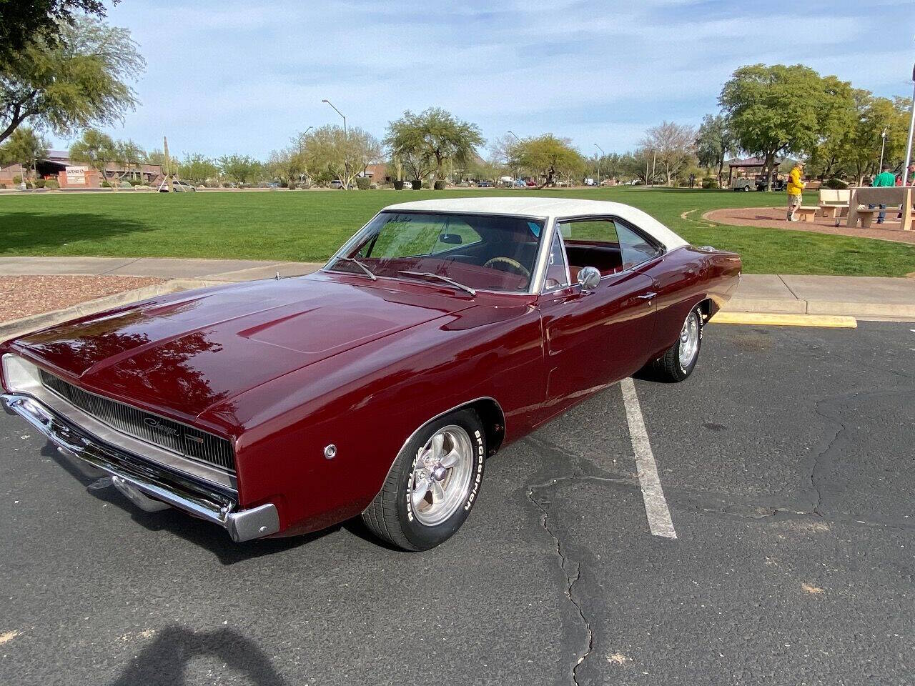 Dodge-Charger-1968-Red-Red Dodge-Charger-1968-Red-Red