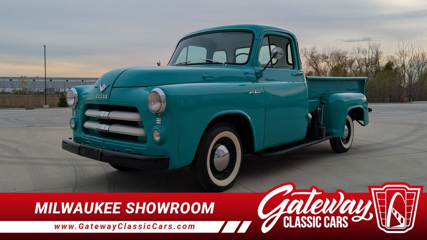 Dodge-Pickup-1954-Pickup-Truck-White-and-Teal