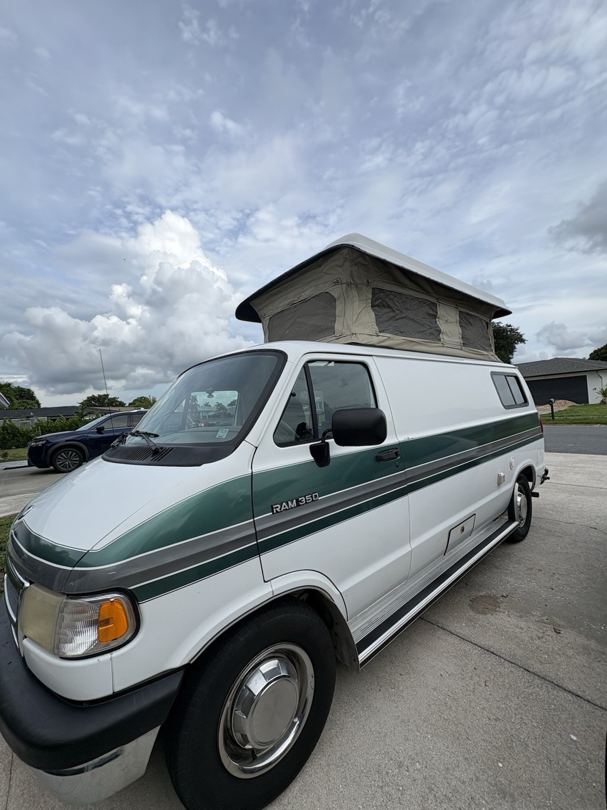 Dodge-Ram-Van-1994-Van-Camper-Blue