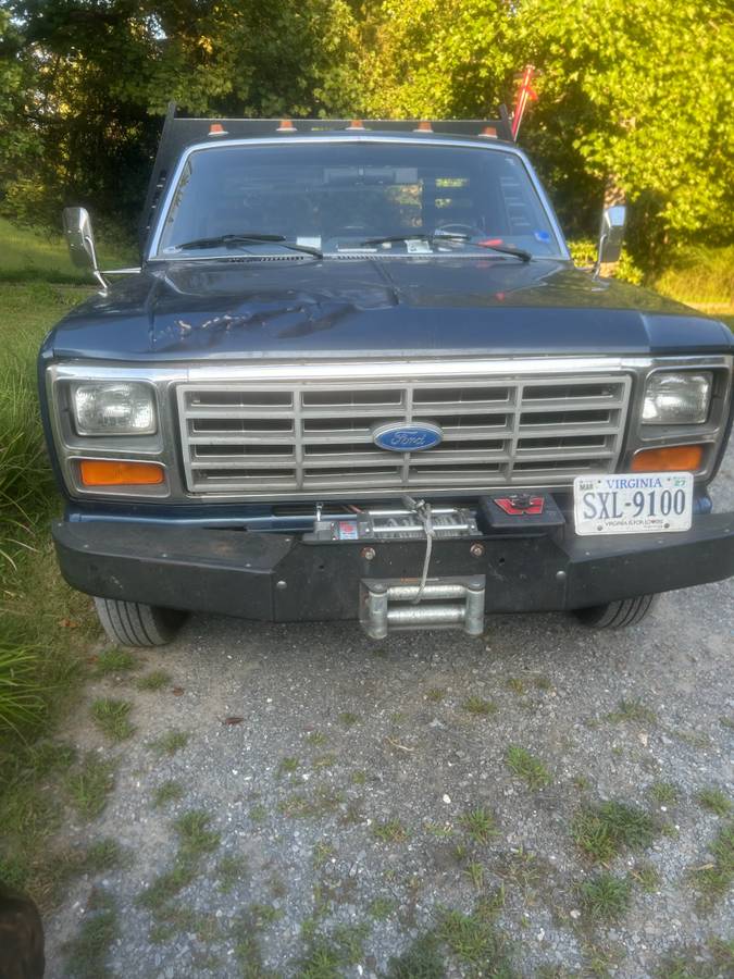 Ford-350-1986-Blue