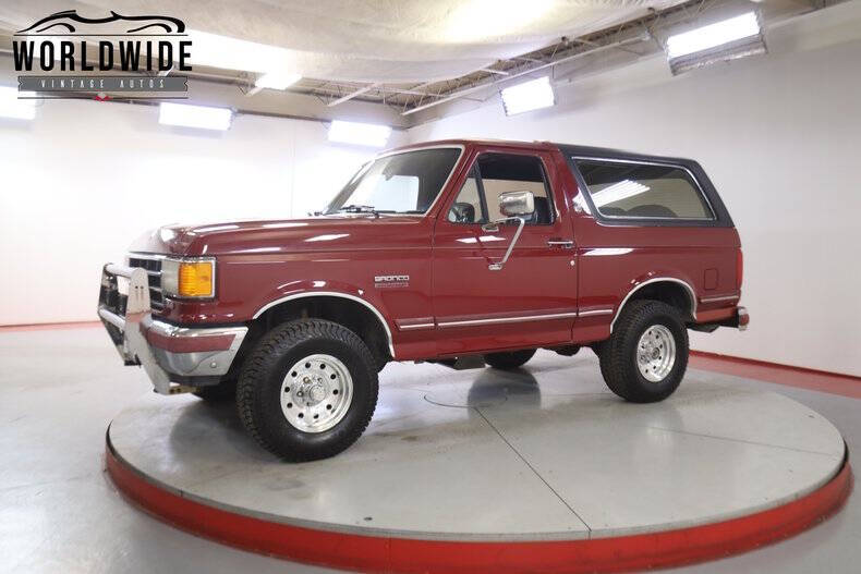 Ford-Bronco-1991-Red-Gray Ford-Bronco-1991-Red-Gray