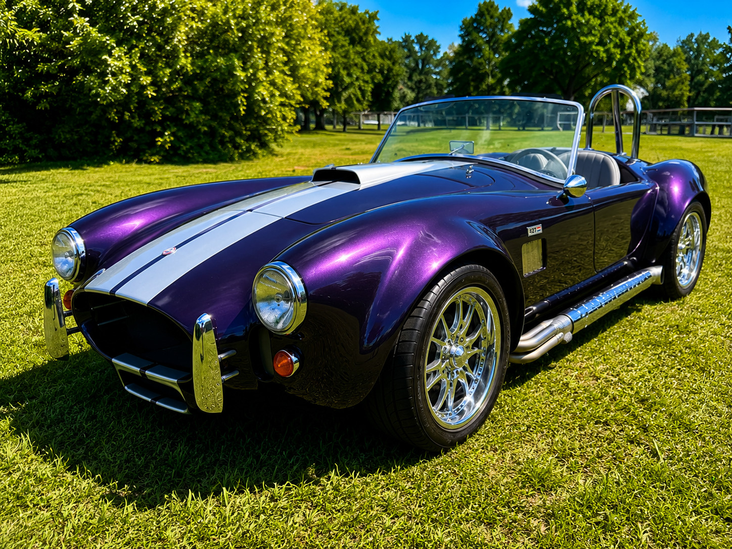 Ford-Cobra-Replica-427-Shelby-Hot-Rod-Custom-Build-1966-Convertible-Silver