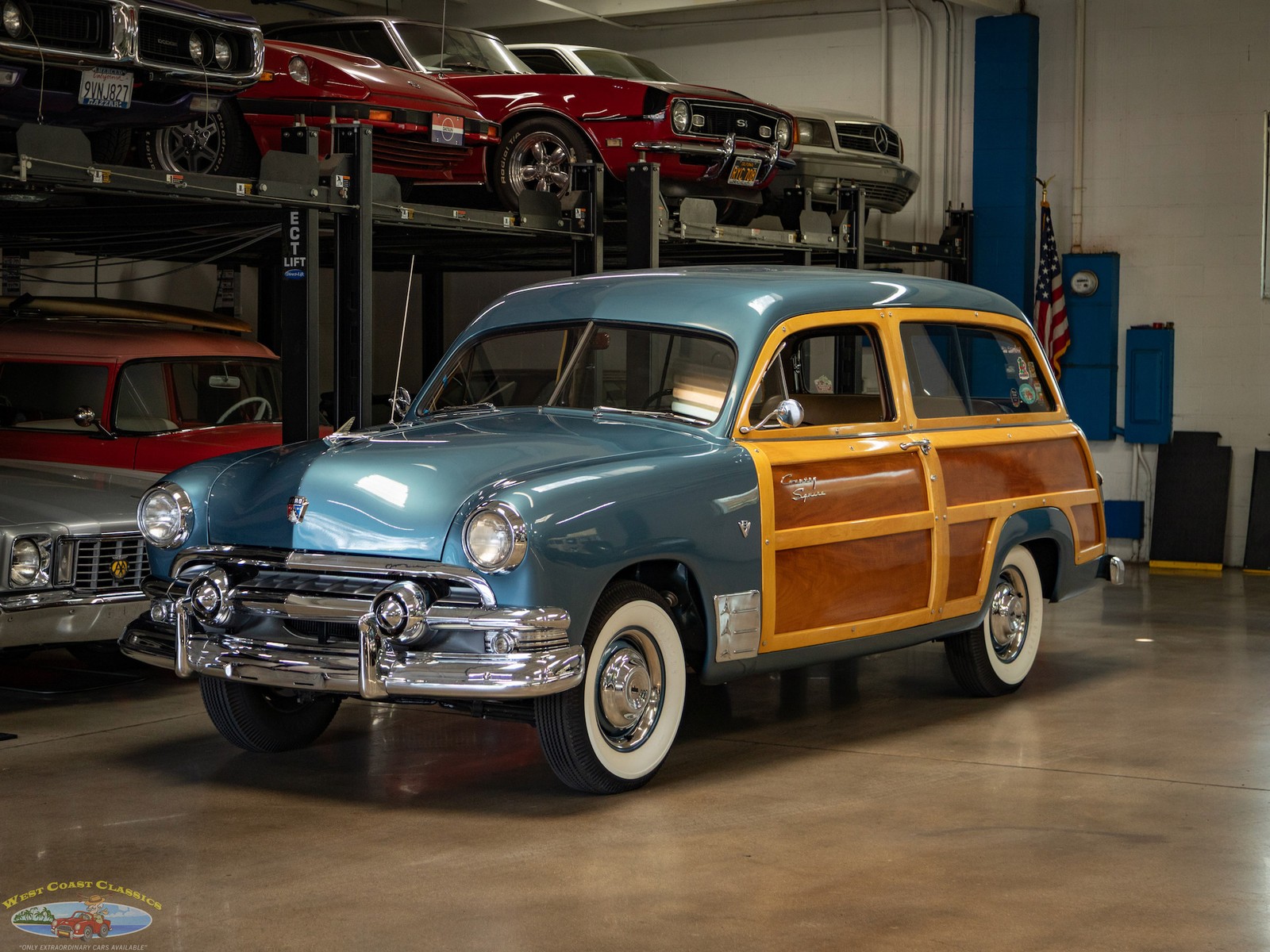 Ford Custom Deluxe Country Squire 2 Door 239 V8 Wagon 1951