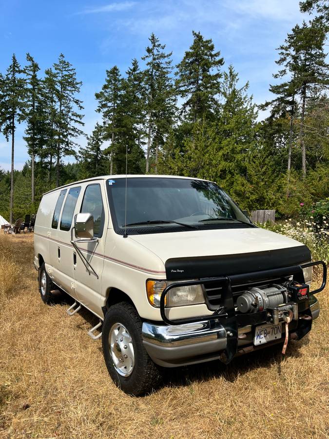 Ford-E-350-econoline-1995-white