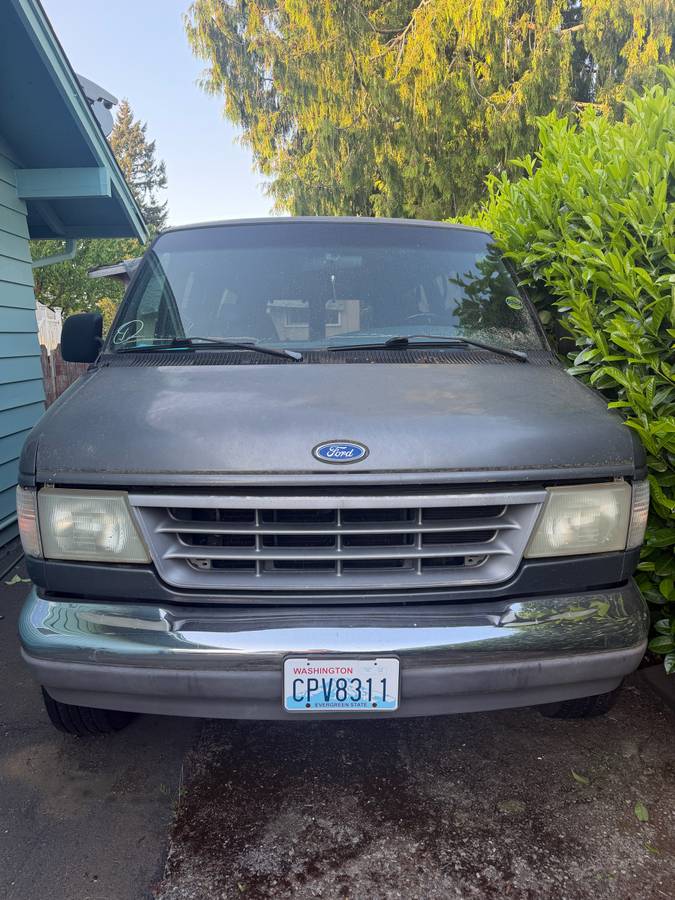 Ford-E-350-econoline-xl-1995-grey