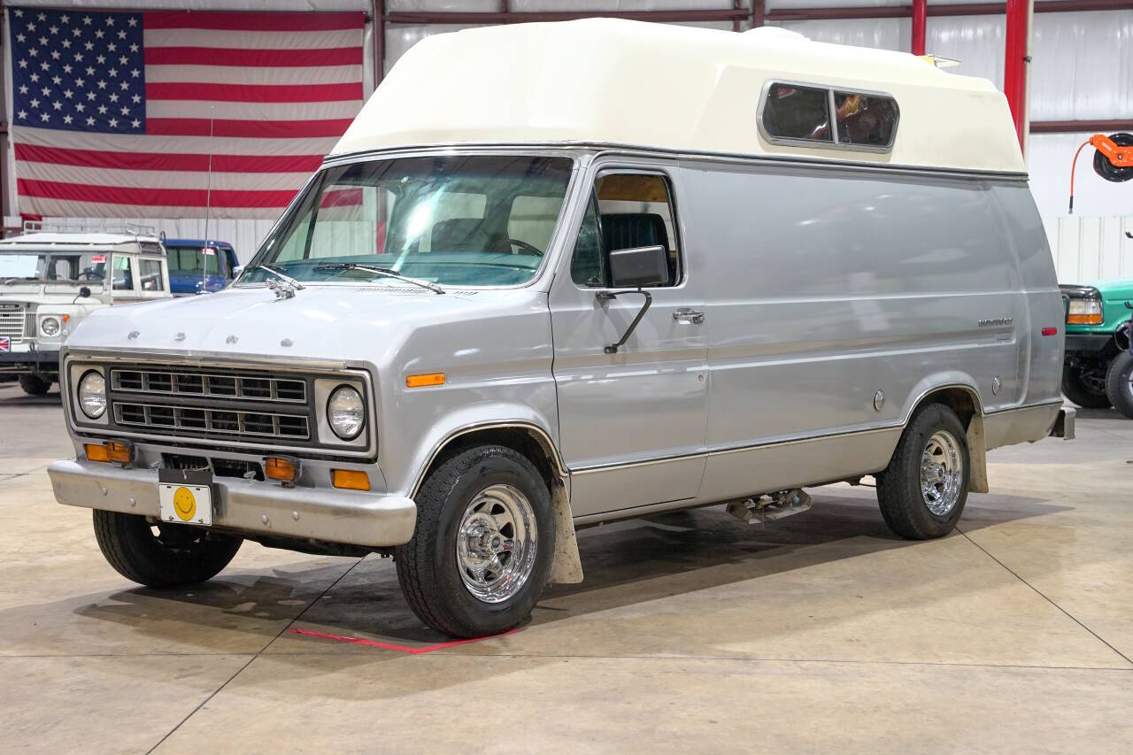 Ford-Econoline-1978-Silver-Blue