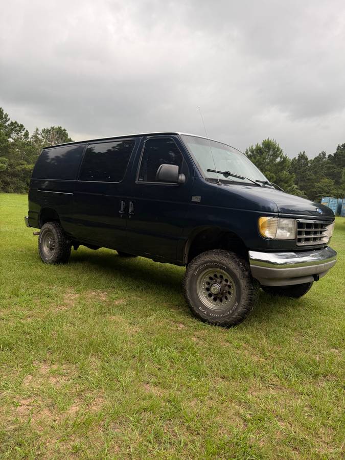 Ford-Econoline-e350-1993-blue