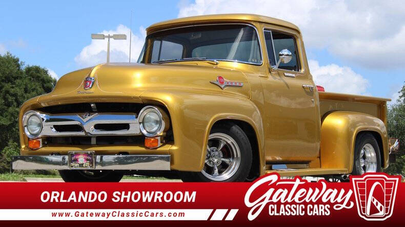 Ford-F-100-1956-Gold-Gray