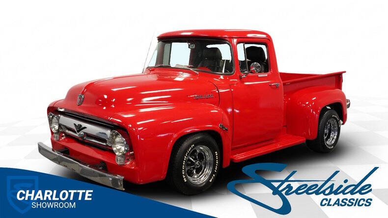 Ford-F-100-1956-Red-Black