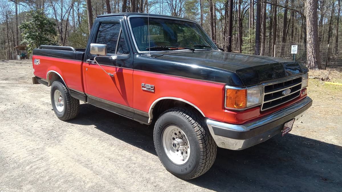 Ford-F-150-lariat-1990-red