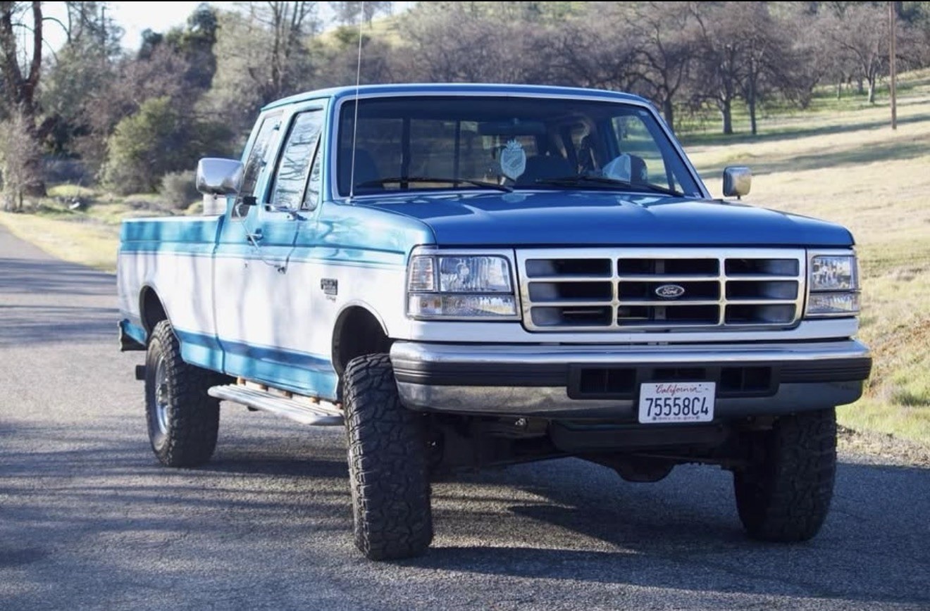 Ford-F-250-1995-Extended-Cab-Pickup-Blue