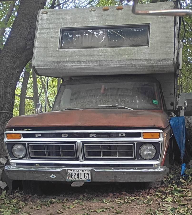 Ford-F-250-camper-special-1977-Brown