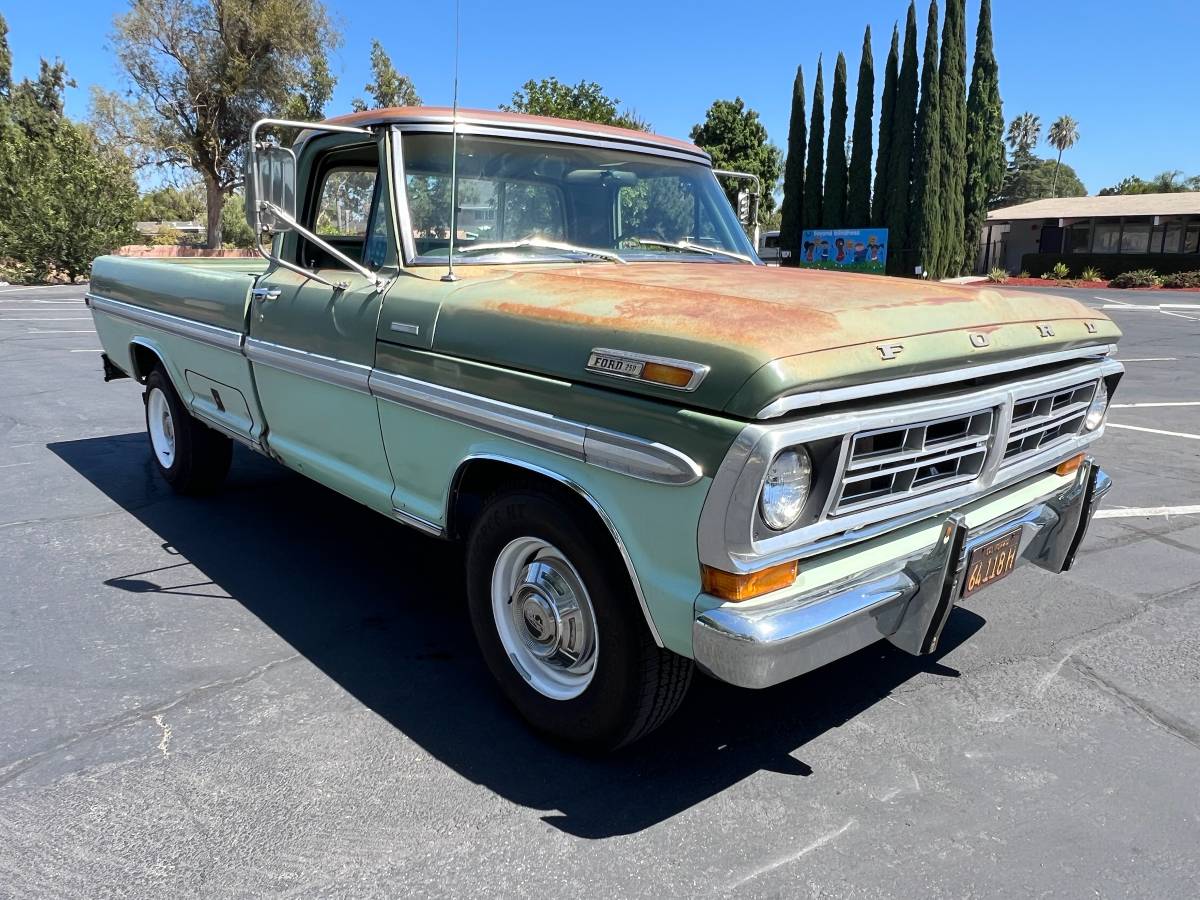 Ford-F-250-ranger-xlt-1971-green