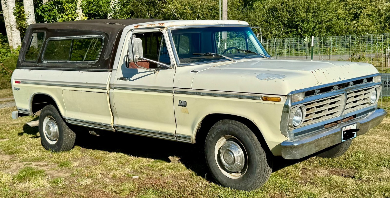 Ford-F-350-1973-Pickup-truck-Brown