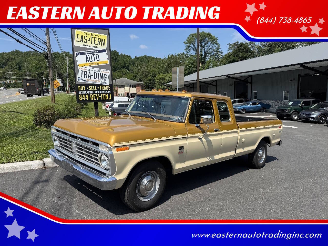 Ford-F-350-1975-Gold-Brown
