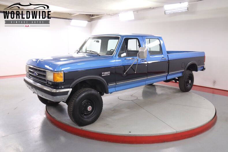 Ford-F-350-1990-Blue-Gray