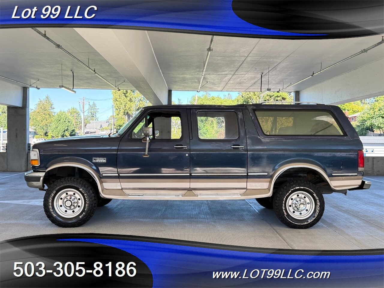 Ford-F-350-1993-SUV-Blue