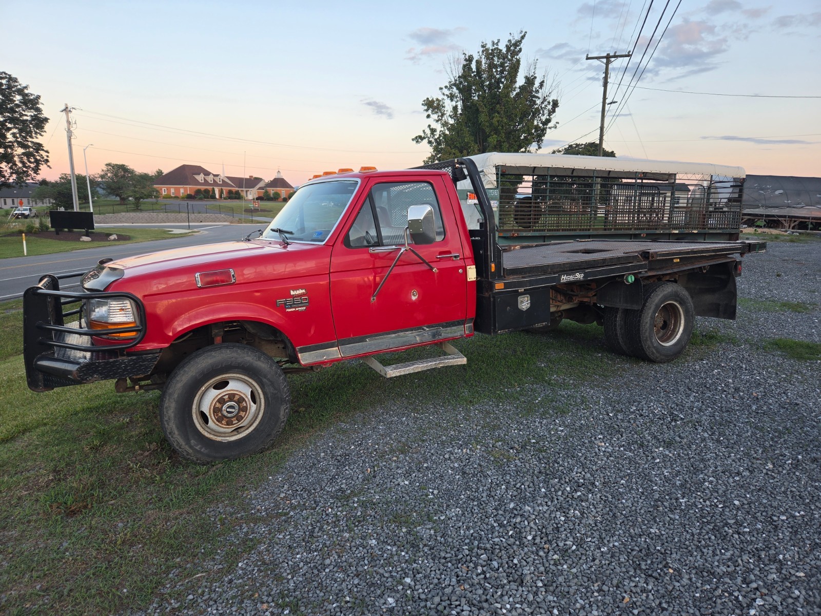 Ford-F-350-1996-Cab-Chassis-Red