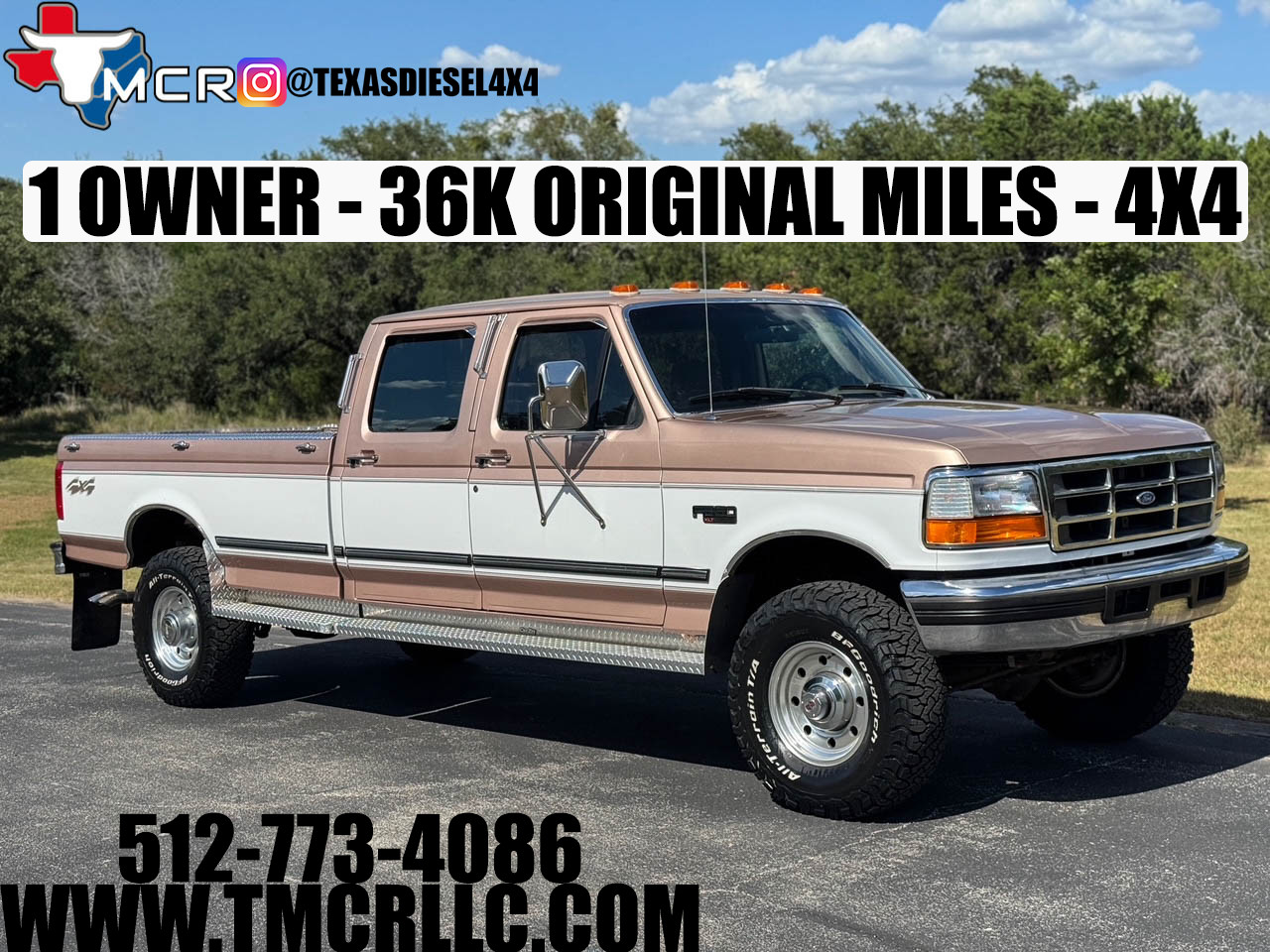 Ford-F-350-1996-Crew-Cab-Pickup-Tan