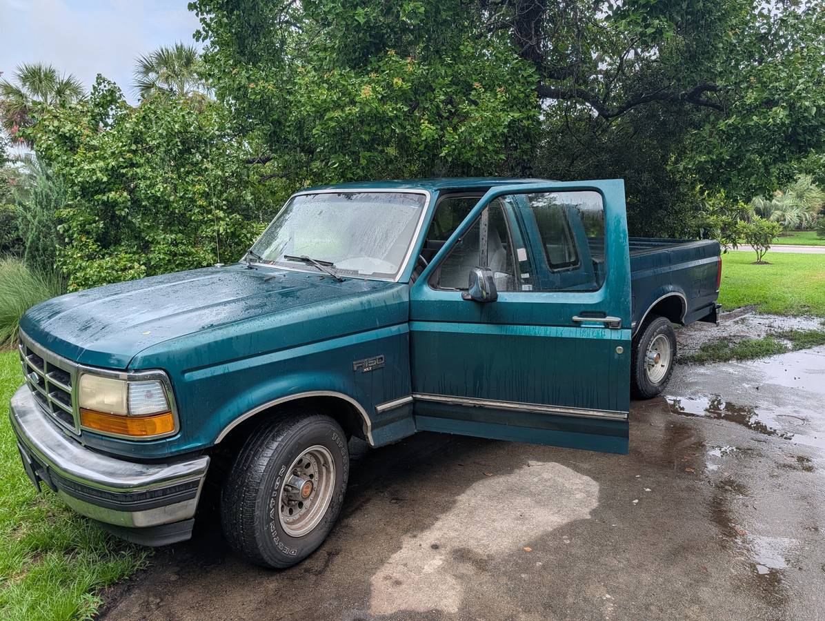 Ford-F150-super-cab-1996-green