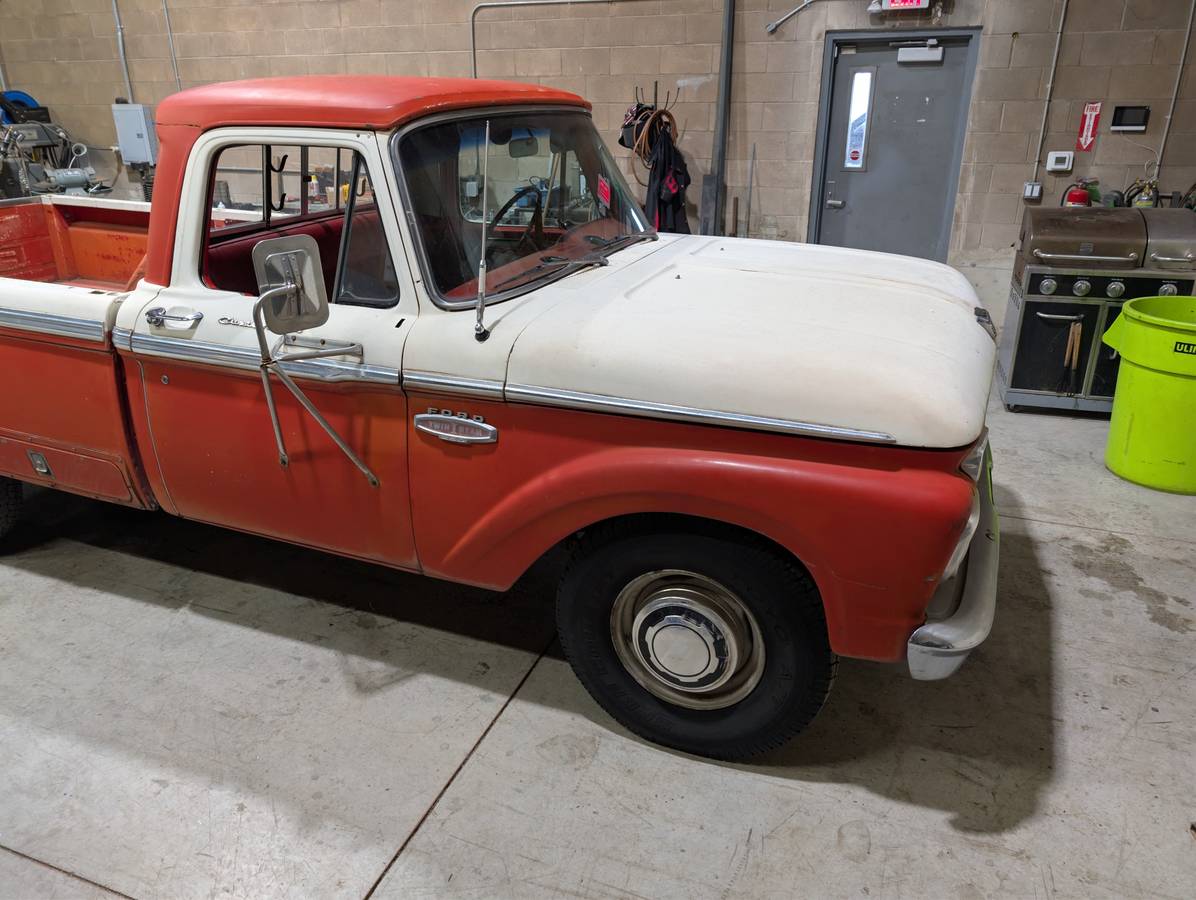 Ford-F250-pickup-camper-special-1966-red