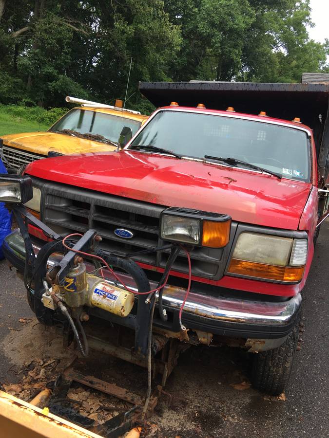 Ford-F350-4x4-1995-red