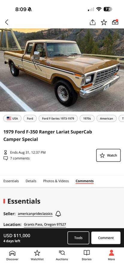 Ford-F350-supercab-1979-Brown