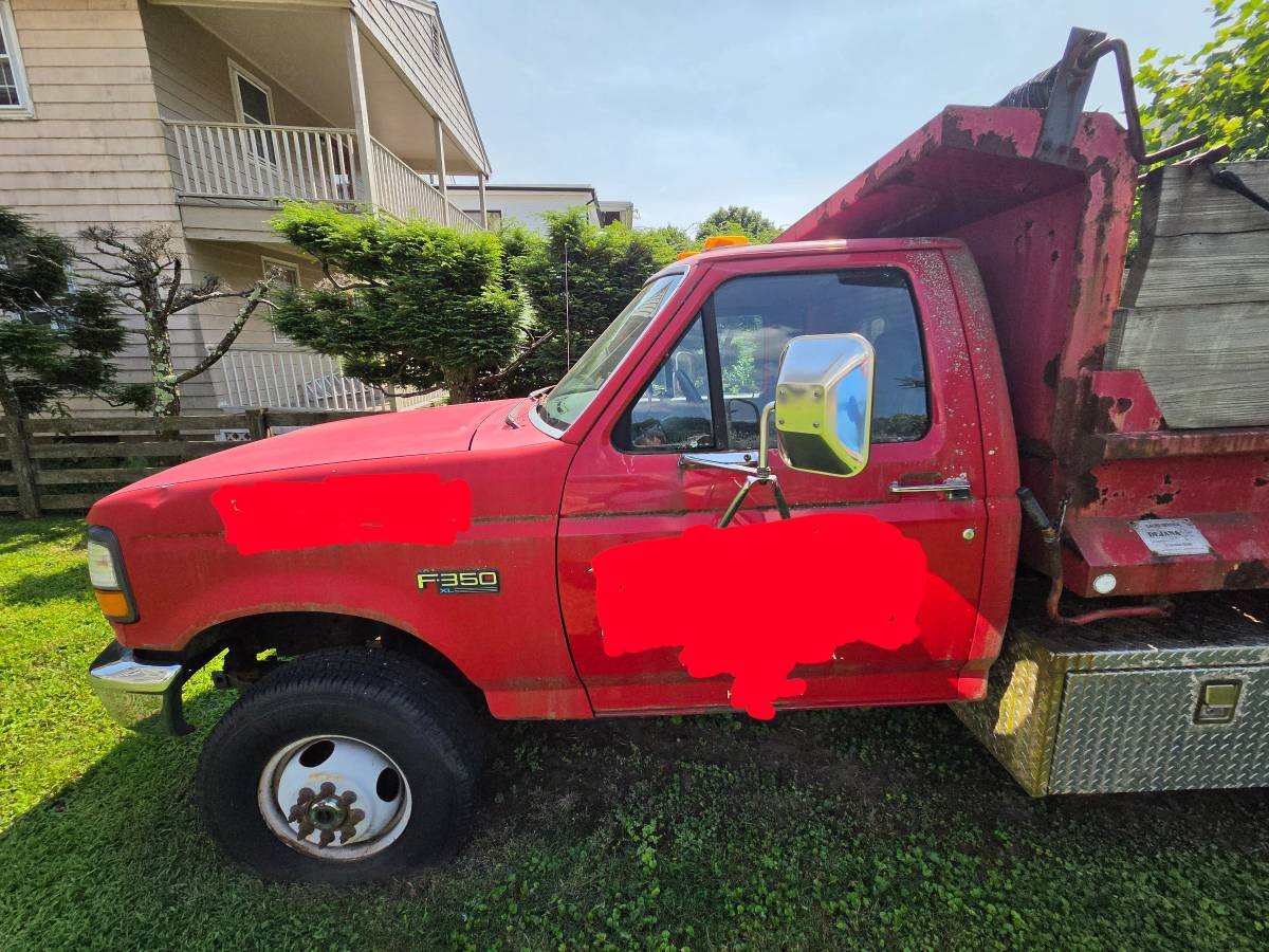 Ford-F350-xl-1996-Red