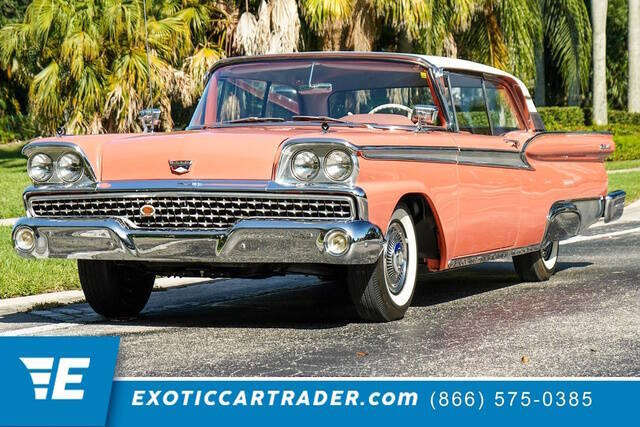 Ford-Fairlane-1959-Coral-SunsetColonial-White-GeraniumBlackWhite