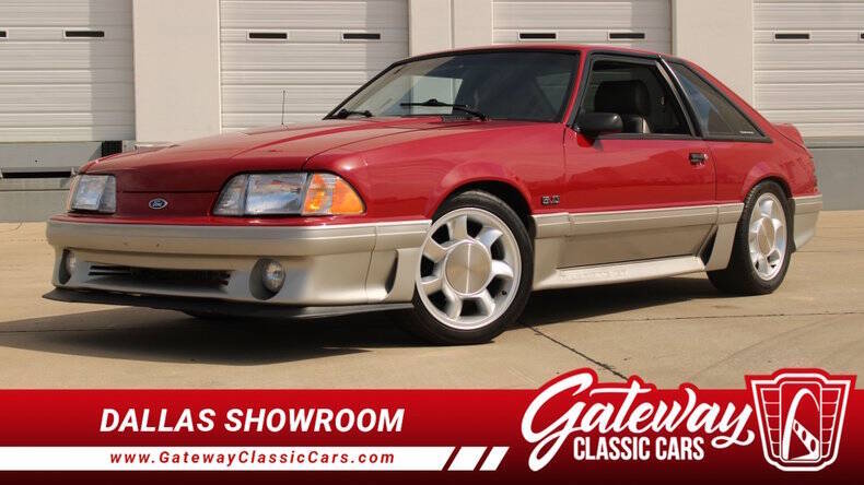 Ford-Mustang-1989-Red-Silver-Grey-Cloth