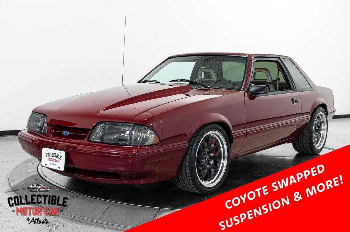 Ford-Mustang-1990-Sedan-Gray Ford Mustang 1990