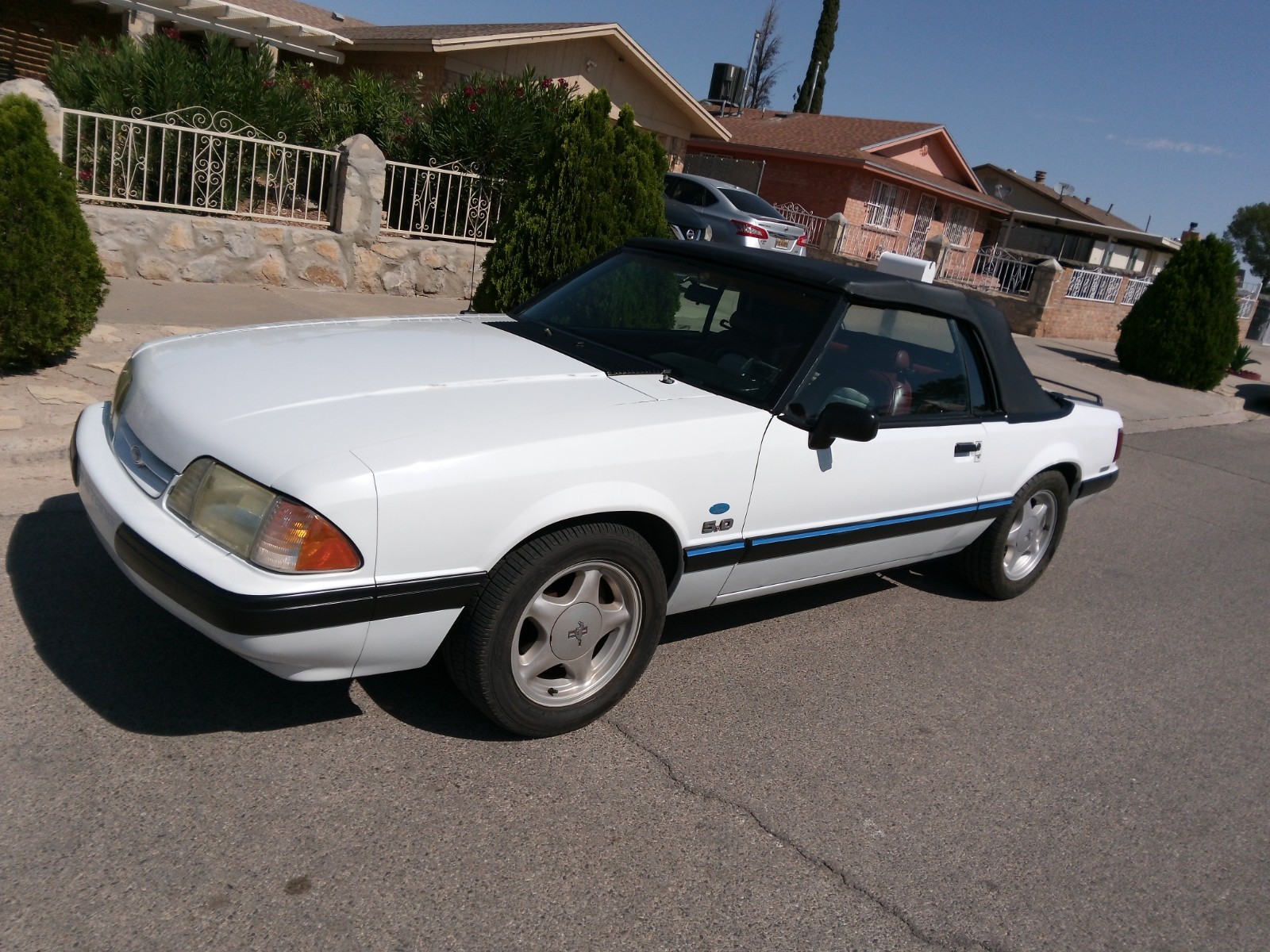 Ford-Mustang-1991-Convertible-Red