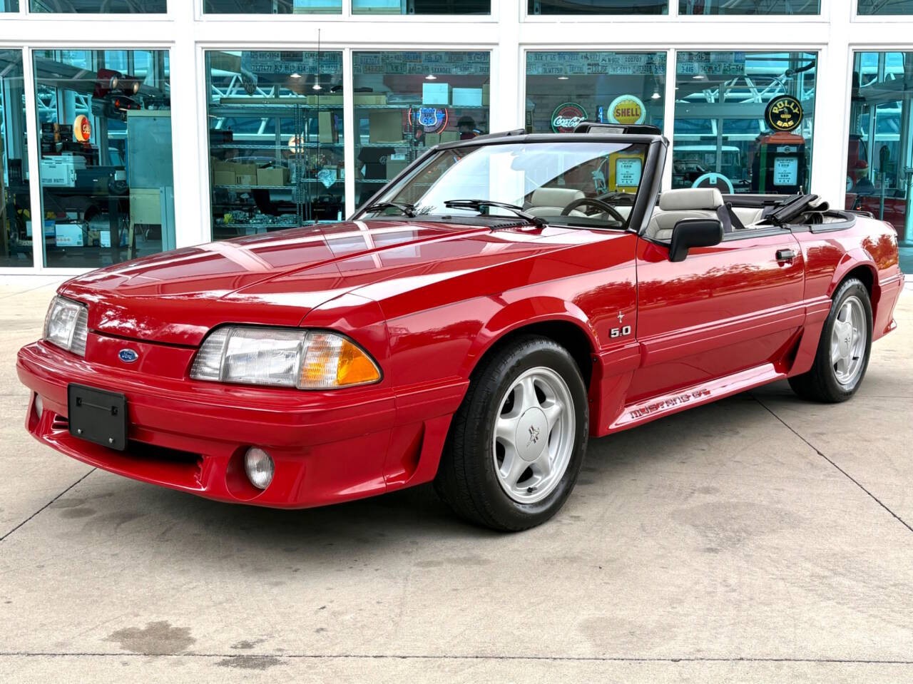 Ford-Mustang-1993-Convertible-White Ford Mustang 1993