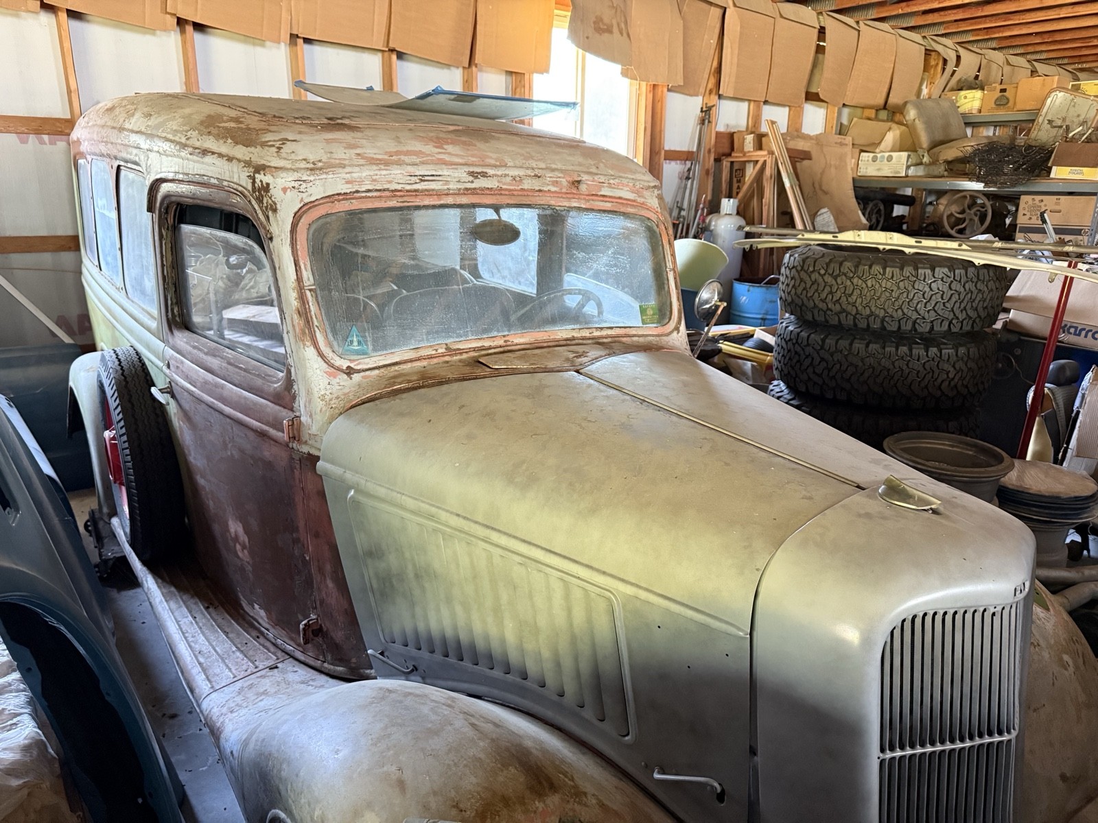 Ford Panel Truck Rare Window Conversion 1936