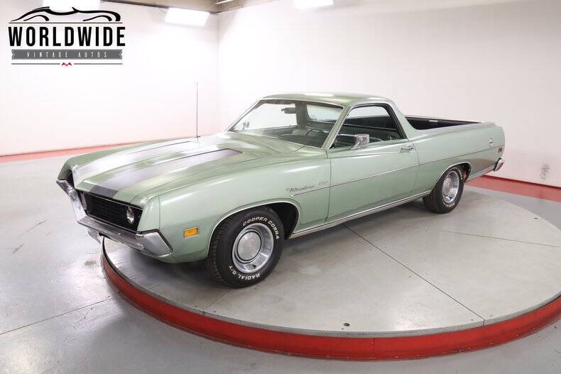 Ford-Ranchero-1971-Green-Green