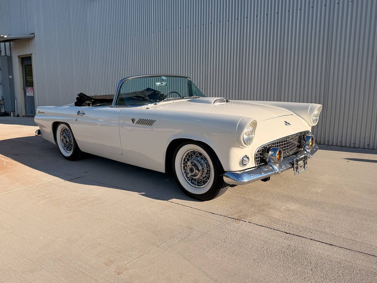 Ford-Thunderbird-1955-White