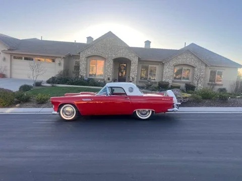 Ford-Thunderbird-1956-Red-Red