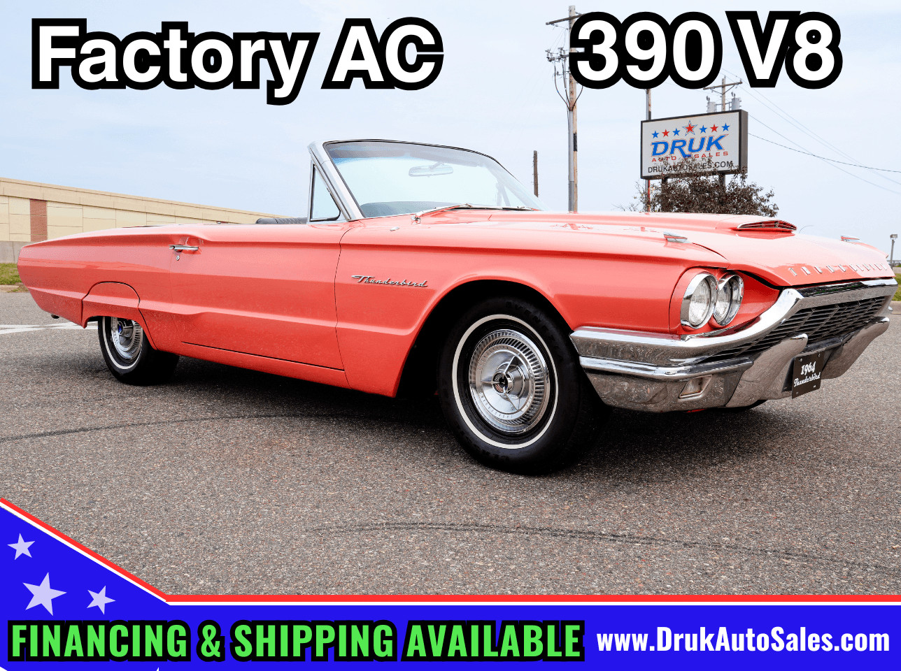 Ford-Thunderbird-Convertible-1964-Convertible-Black