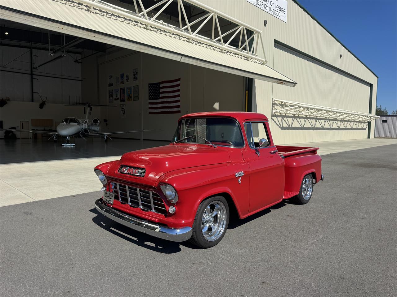 Gmc-12-ton-pickup-1955-Red-Gray