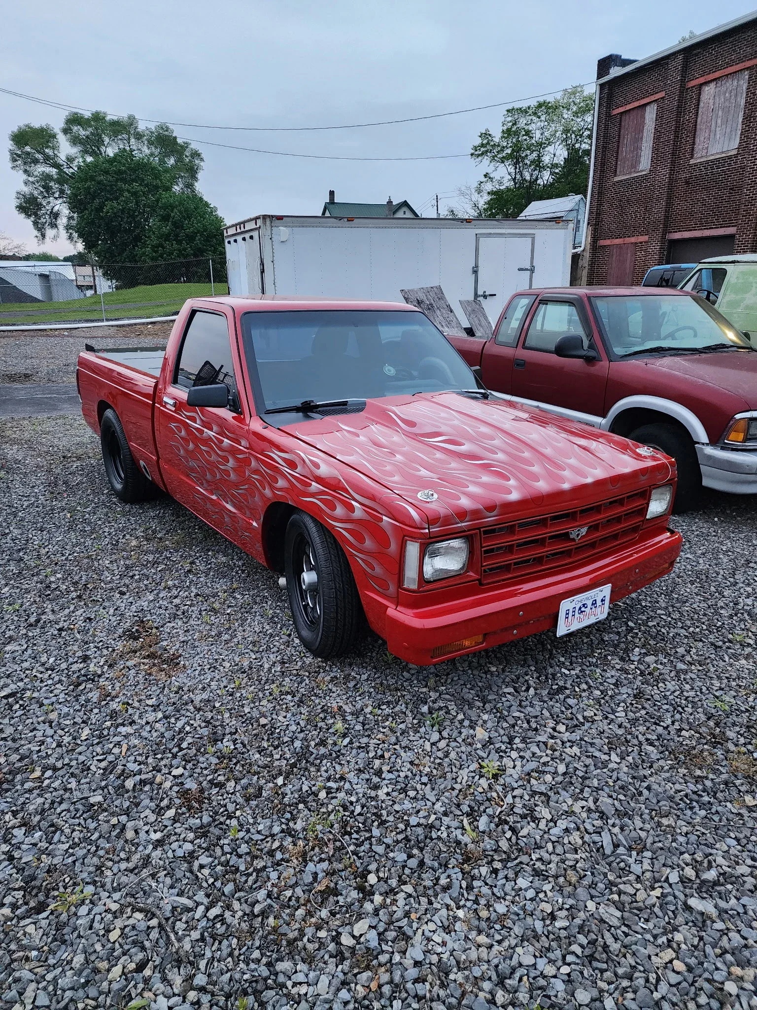 Gmc-S15-pickup-2wd-regular-cab-1987-Red-Black