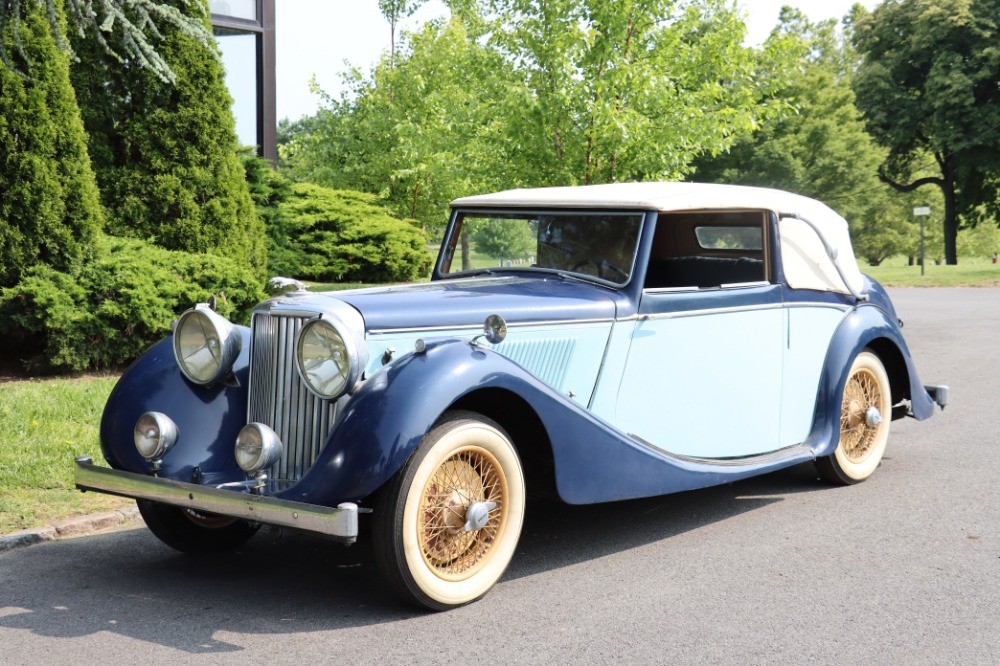 Jaguar-MK-IV-1948-Convertible-Blue